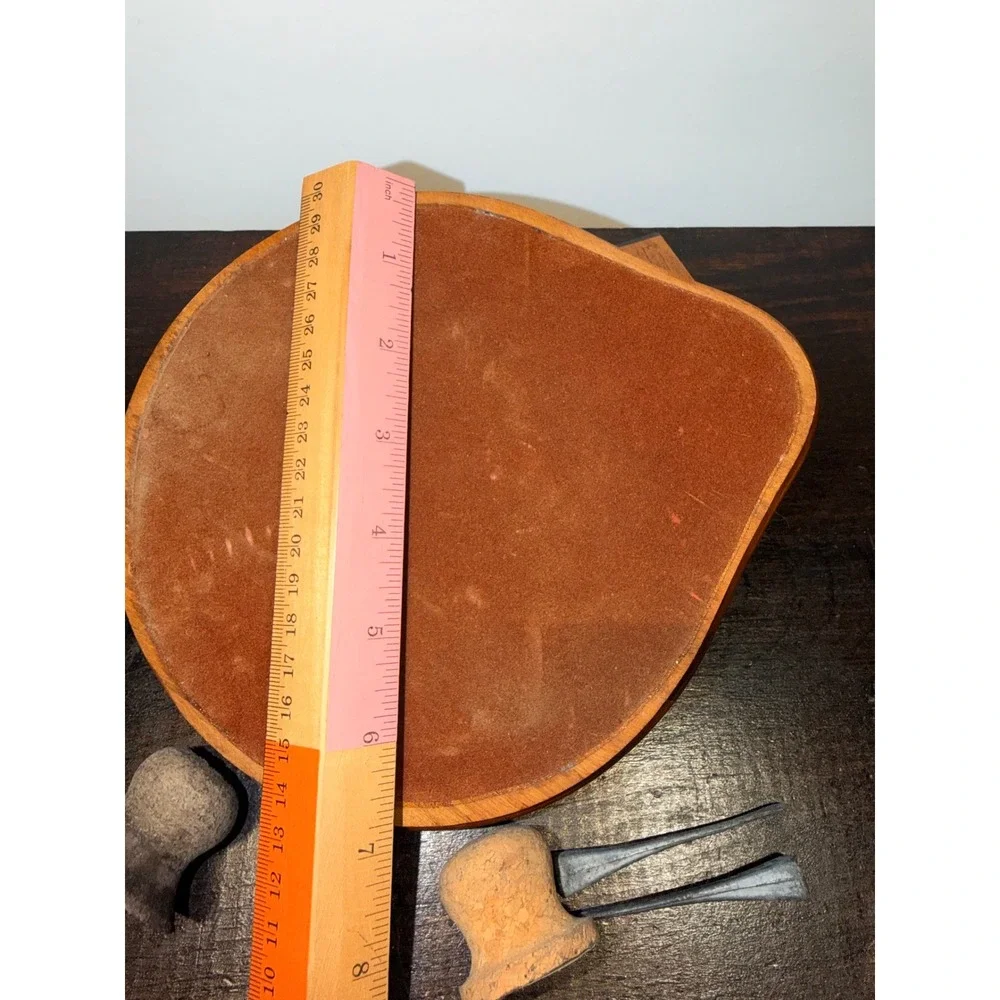 Vintage Wood Pipe Stand Ashtray Italy Nail‎ Pipe Tampers Cork Knocker Stoppers